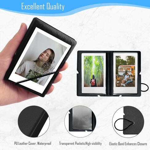 32 Pockets Instax Mini Photo Album, 2x3 Wallet Size Photo Album, Polaroid Photo Album Book, Instant Print Photo Album for Fujifilm Instax Mini, Polaroid Snap Camera, Kpop Photocard Holder, Mint Green in Kuwait