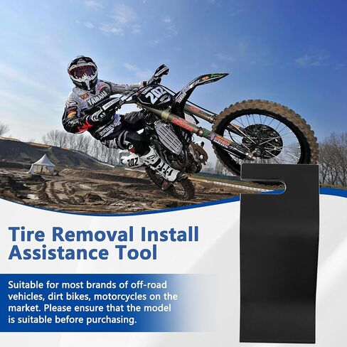 Motorcycle Tire Bead Installation Holder Hook, Off-Road Tire Installation Assistance Tool Universal Wheel Tire Removal Install Bead Buddy Tire Tool for Dirt Bike Motocross Accessories (Blue) in Saudi Arabia