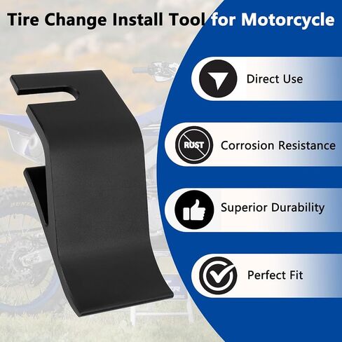 Motorcycle Tire Bead Installation Holder Hook, Off-Road Tire Installation Assistance Tool Universal Wheel Tire Removal Install Bead Buddy Tire Tool for Dirt Bike Motocross Accessories (Blue) in Saudi Arabia