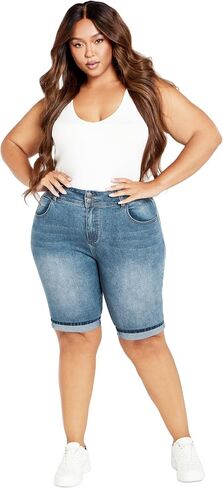 City Chic Women's Plus Size Short - Killer Pins in Saudi Arabia