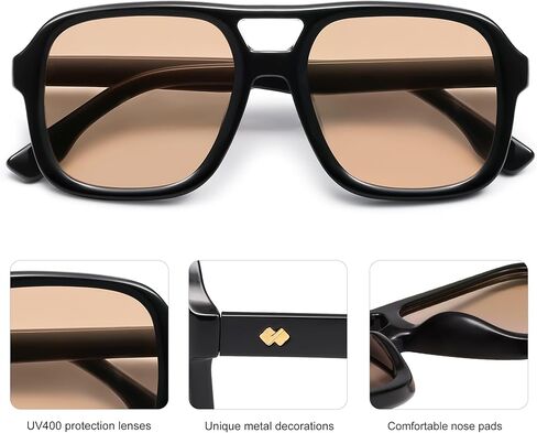 نظارة شمسية Sojos Retro Aviator للنساء الرجال مربع نساء مربع نظارات SJ2355 in Kuwait