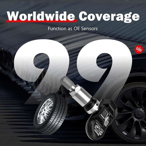 Autel TPMS Sensors, Autel MX Sensor, Set of 40 Metal Sensors, Programmable Sensors, OE-Level for Tire Pressure, 2 in 1 315MHz/433MHz, Press-in Programmable by TS408 TS508 TS508WF TS608 MS906PRO-TS in Saudi Arabia