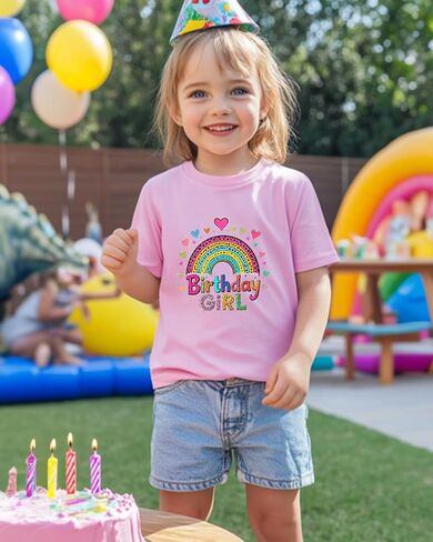 عيد ميلاد فتاة قميص الفتيات هدية عيد ميلاد هدية 2nd 3rd 4th 5th 6th 8th طفل صغير in Kuwait