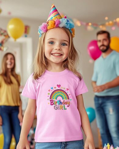 عيد ميلاد فتاة قميص الفتيات هدية عيد ميلاد هدية 2nd 3rd 4th 5th 6th 8th طفل صغير in Kuwait