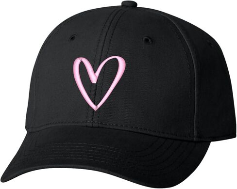 Go All Out Cute Abstract Heart Dad Deluxe Trucker Flatbill Baseball Structured Embroidered Hat in Saudi Arabia