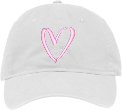 Go All Out Cute Abstract Heart Dad Deluxe Trucker Flatbill Baseball Structured Embroidered Hat in Saudi Arabia