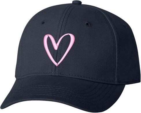 Go All Out Cute Abstract Heart Dad Deluxe Trucker Flatbill Baseball Structured Embroidered Hat in Saudi Arabia