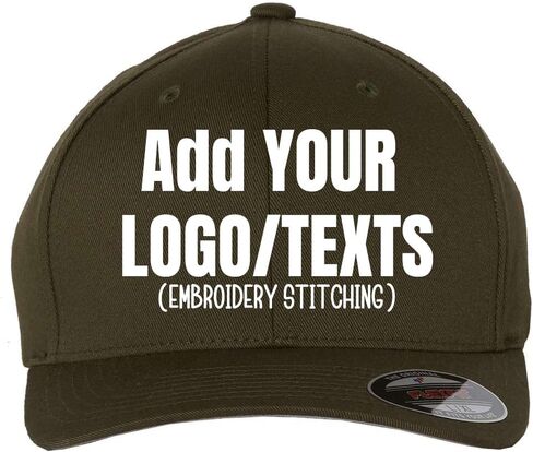 INK STITCH 6277 Custom Embroidery Logo Texts Personalized Cotton Blend Caps in Saudi Arabia