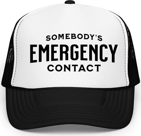 Someone's Emergency Contact Women and Men's Funny Classic 5 Panel Mesh Snap Back Trucker Hat in Saudi Arabia