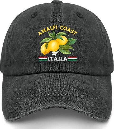 مصنوعة في الولايات المتحدة Amalfi Coast Town Italian Italian Italy Hat للسيدات للبيسبول Cap Soft Soft Rashed in Saudi Arabia