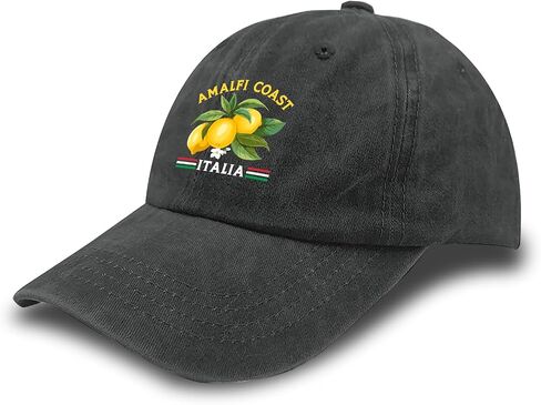 مصنوعة في الولايات المتحدة Amalfi Coast Town Italian Italian Italy Hat للسيدات للبيسبول Cap Soft Soft Rashed in Saudi Arabia