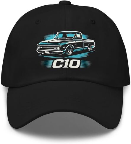 Aqua Teal Vintage Chevy C10 Truck Dad Hat – Classic Pickup Design for Car Enthusiasts in Saudi Arabia