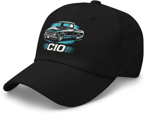 Aqua Teal Vintage Chevy C10 Truck Dad Hat – Classic Pickup Design for Car Enthusiasts in Saudi Arabia