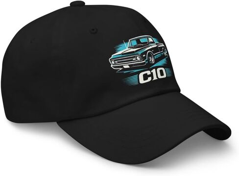 Aqua Teal Vintage Chevy C10 Truck Dad Hat – Classic Pickup Design for Car Enthusiasts in Saudi Arabia