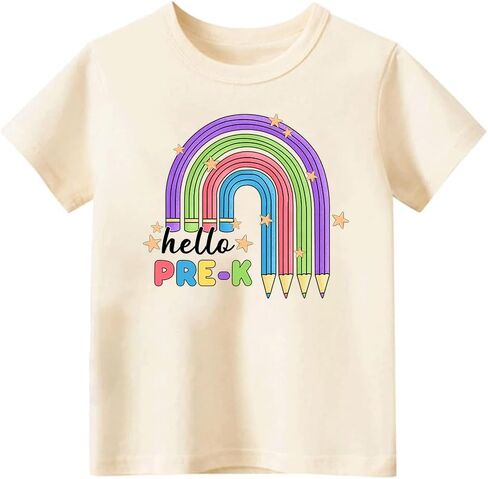 First Day of Pre-K Shirt – Toddler Boys and Girls Short Sleeve Back to School Outfit, 2T-5T in Saudi Arabia