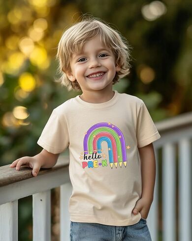 First Day of Pre-K Shirt – Toddler Boys and Girls Short Sleeve Back to School Outfit, 2T-5T in Saudi Arabia