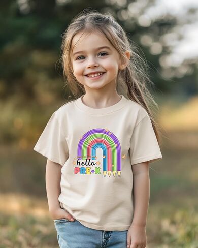 First Day of Pre-K Shirt – Toddler Boys and Girls Short Sleeve Back to School Outfit, 2T-5T in Saudi Arabia