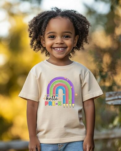First Day of Pre-K Shirt – Toddler Boys and Girls Short Sleeve Back to School Outfit, 2T-5T in Saudi Arabia