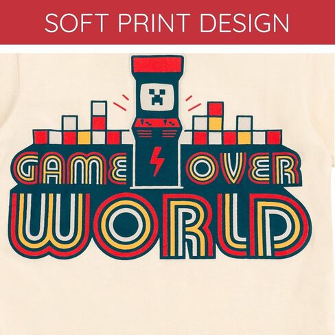 Minecraft Ringer T-Shirt Toddler to Big Kid Sizes (4T - 18-20) in Saudi Arabia