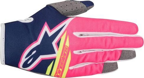 Alpinestars S8 Flight Men's Off-Road Motorcycle Gloves - Pink/Blue/X-Large in Saudi Arabia