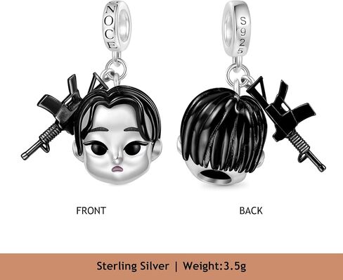 GNOCE WALKY DEAD GLENN RHEE Pendant Dangle Charm for Women ، S925 Sterling Silver Dangle Charms for Women ، Valentine's Day ، Halloween Jewelry in Saudi Arabia