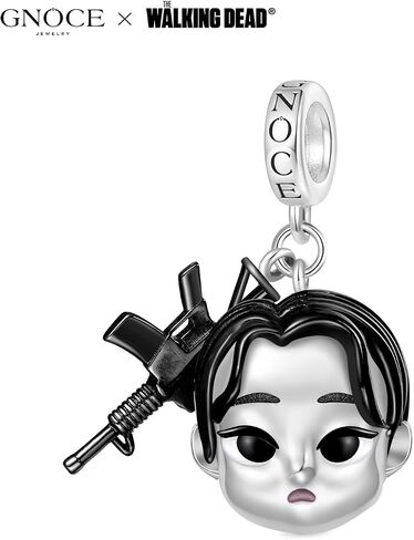 GNOCE WALKY DEAD GLENN RHEE Pendant Dangle Charm for Women ، S925 Sterling Silver Dangle Charms for Women ، Valentine's Day ، Halloween Jewelry in Saudi Arabia