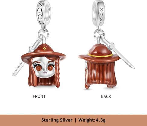 GNOCE Walking Dead Judith Grimes Pendant Dangle Charm for Women, S925 Sterling Silver Dangle Charms for Women Wife, Valentine‘s Day, Halloween Jewelry in Saudi Arabia