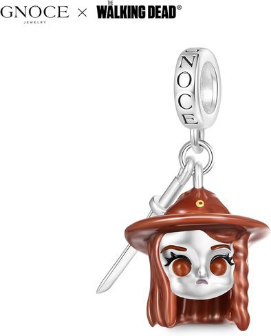 GNOCE Walking Dead Judith Grimes Pendant Dangle Charm for Women, S925 Sterling Silver Dangle Charms for Women Wife, Valentine‘s Day, Halloween Jewelry in Saudi Arabia