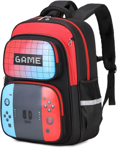 حقائب الظهر الأولاد 3D Cartoon Gamebag للأطفال المراهقين على ظهر الظهر للمدرسة لمقاومة للماء حقيبة تحمل على الظهر 17 ″ على ظهر سفر (لعبة) in Kuwait