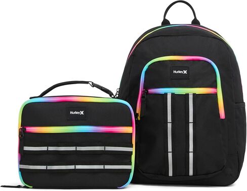 Hurley Kid's School Backpack, Black/Multi, One Size in Saudi Arabia