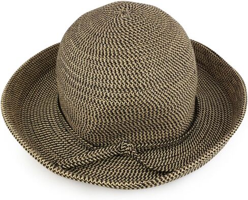 Trendy Apparel Shop Ladies Large Kettle Brim Stylish Paper Braid Summer Hat in Saudi Arabia
