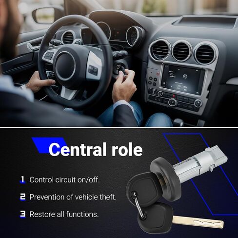 84668679 Ignition Lock Cylinder Switch w/Keys for 2014-2024 Chevy Silverado 1500 2500 3500 Suburban Tahoe Express, GMC Sierra Yukon Savana Replaces# 22855177 23476975 in Saudi Arabia