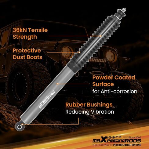 MaxPeedingRods 0.5-2.5 "امتصاص الصدمات الأمامية لجيب Wrangler JK JKU 2007-2018 ، إصدار G1 in Saudi Arabia
