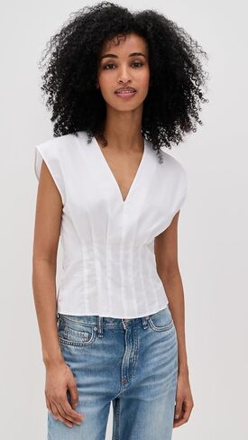 Rag & Bone Women's Ines Poplin Top in Saudi Arabia