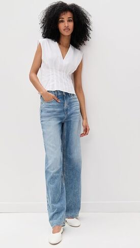 Rag & Bone Women's Ines Poplin Top in Saudi Arabia