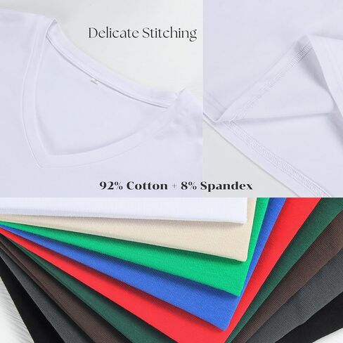 PRIMODA Women's Oversized Crop Tops Boxy V Neck Short Sleeve Cropped T Shirts Loose Summer Workout Crop Tee Tops in Saudi Arabia