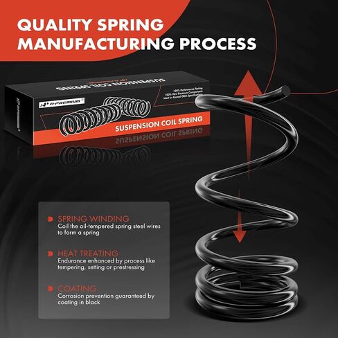 A-Premium 2Pcs Front Suspension Coil Spring Set Compatible with Honda CR-V CRV 2002 2003 2004 2005 2006 2.4L, Driver and Passenger Side, Replace# 5140159A034, 5140159A904 in Saudi Arabia