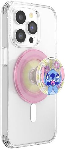 ​​​​PopSockets Phone Grip with Expanding Kickstand, Disney Stitch - Glitter Angel Kisses in Saudi Arabia