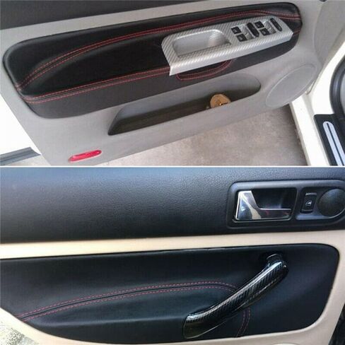 غطاء لوحة باب LHD لـ VW Golf 4 MK4 Jetta 1998-2005 CAR DOOR REMS REMS LACKER TRIMER BLACK WITH in Saudi Arabia
