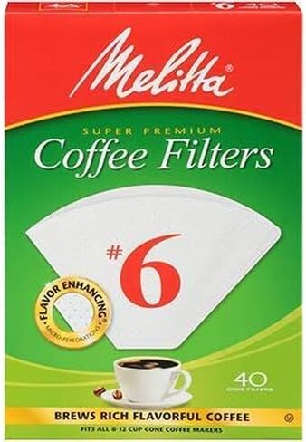 MELITTA INC فلتر القهوة المخروطي رقم 6، 40 قيراط in Kuwait