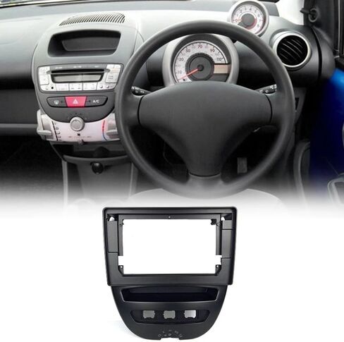 2 DIN 10.1 بوصة إطار راديو الراديو لـ Peugeot 107 لـ Toyota Aygo لـ Citroen C1 2005-2014 تقليم لوحة القيادة in Saudi Arabia