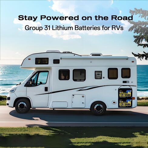 بطارية LIFEPO4 الليثيوم 12V 100AH ، استخدم خلية EV من الدرجة A+ ، BUIT -IN 100A BMS ، حماية منخفضة درجة الحرارة ، ما يصل إلى 15000 دورة -مثالية لـ RV ، نظام الطاقة الشمسية ، محرك التصيد ، إلخ. in Kuwait
