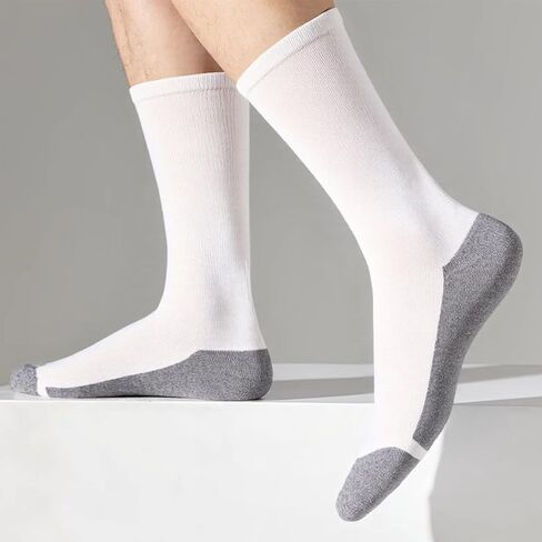 8 Pairs Crew Athletic Socks for Men Moisture Wicking Cushion Crew Socks for Sport Running Traveling in Saudi Arabia