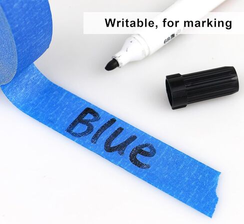 3 Pack Blue Painters Tape - Masking Tape 1 Inch Wide - Multi-Surface, Smart Adhesion, Indoor & Outdoor - 300FT Total - Paint Tape for DIY, Labeling, Art, Car, General Purpose (#3910) in Saudi Arabia
