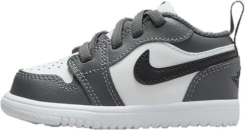 Jordan 1 أحذية Baby Baby/Toddler Low (DR9747-152 ، اللون الأبيض/الحديد الرمادي/الأسود) in Saudi Arabia