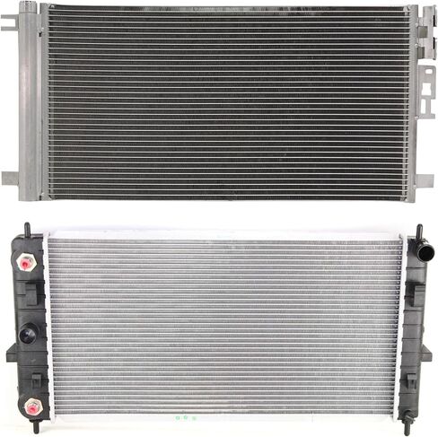 مجموعة Garage-Pro (1) مكثف A/C و (1) المبرد المتوافق مع 2005-2010 Chevrolet Cobalt ، Fits 2003-2007 Saturn Ion & 2007-2010 Pontiac G5 Factory in Saudi Arabia