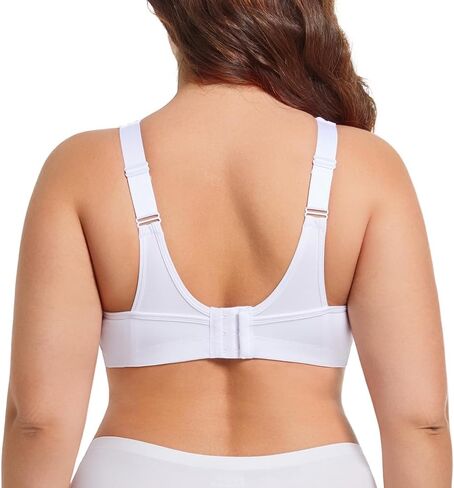 TELIMUSSTO Women's Sports Bra Wirefree Full Coverage Plus Size Comfort Non Padded Bra for Women in Kuwait