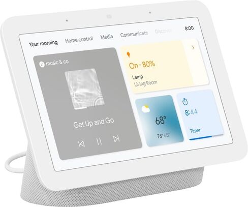 Google Nest Hub (الجيل الثاني) شاشة مقاس 7 بوصات، الجيل الثاني (Slate)، GA01331-INTL in Kuwait