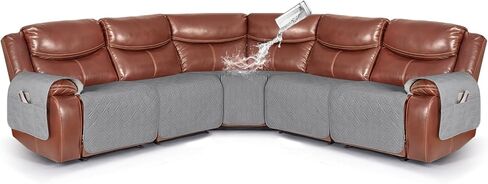 VANSOFY Couch Cover, Waterproof Sofa Covers Couch Washable Slipcover Furniture Protector Non-Slip Couch Cover for Dogs, Pets(Sofa, Deep Gray) in Saudi Arabia