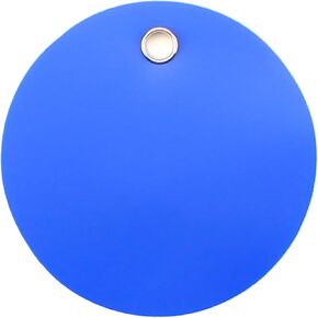 CleverDelights Red Plastic Tags - 2" Round - 100 Pack - Waterproof and Tear-Resistant in Kuwait